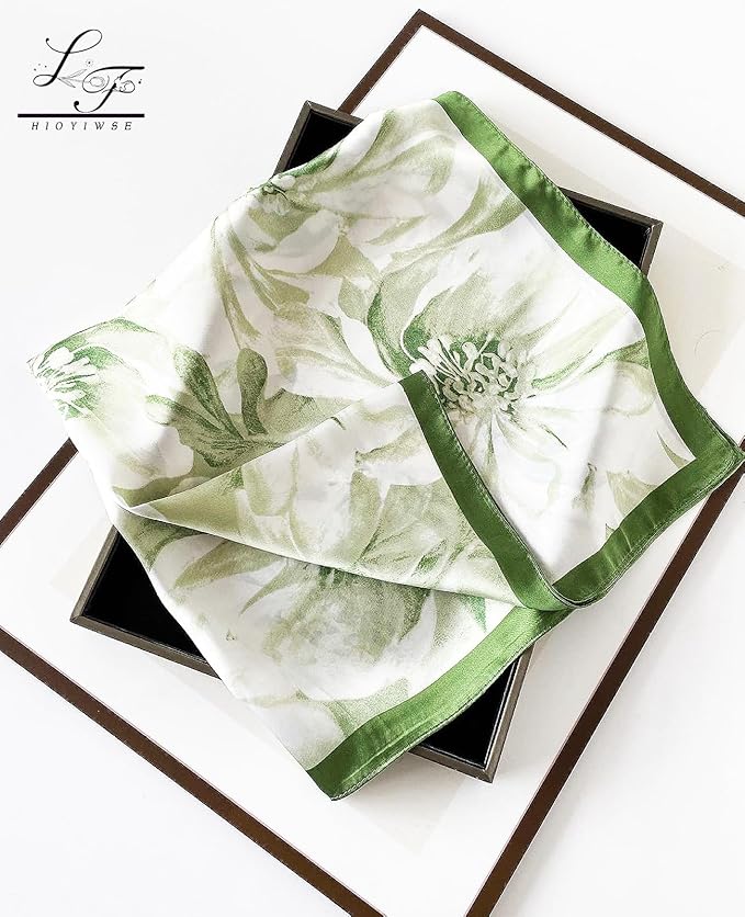 Hioyiwse Satin Bandanas Head Scarf For Women Hair Scarves Accessories Lightweight Fashion Wrap Neck Silk Sleeping Headscarf