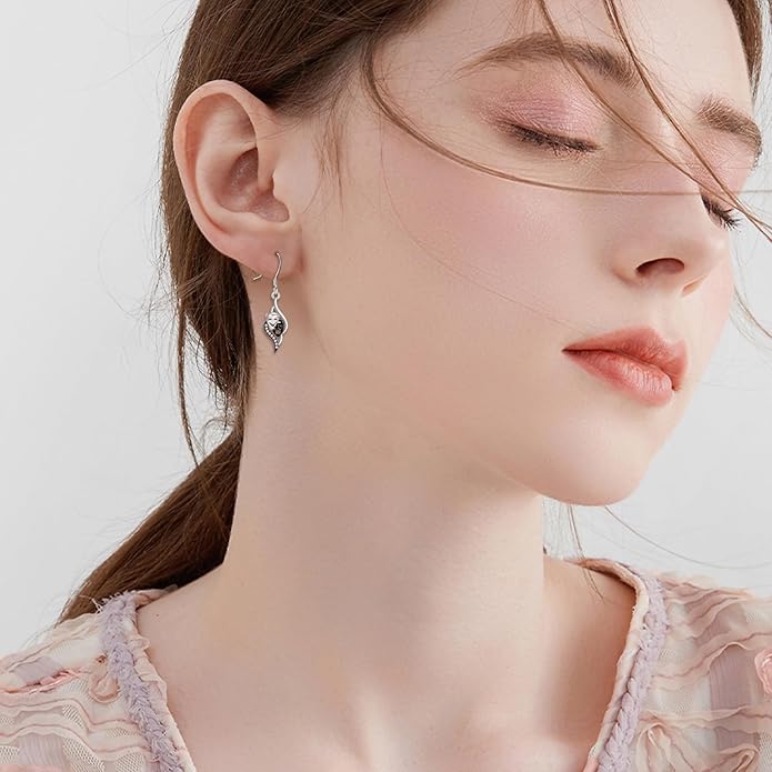 DNA Music/DNA/Piano/Moth/Sunflower/Trumpet Earring 925 Sterling Silver Astronaut/Raccoon/Moth/Sunflower Jewelry for Women