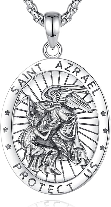 EUDORA 925 Sterling Silver St Christopher/St Benedict/St Michael/Virgin Mary/San Judas Tadeo/Good Shepherd Cross/Archangel Necklace Medal Pendant Protection Religious Amulet Jewelry For Men Women