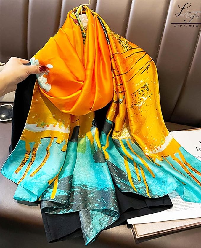 Hioyiwse Shawl Scarf For Women Lightweight Scarves Floral Pattern Formal Evening Dressesformal Shawl Summer Wraps