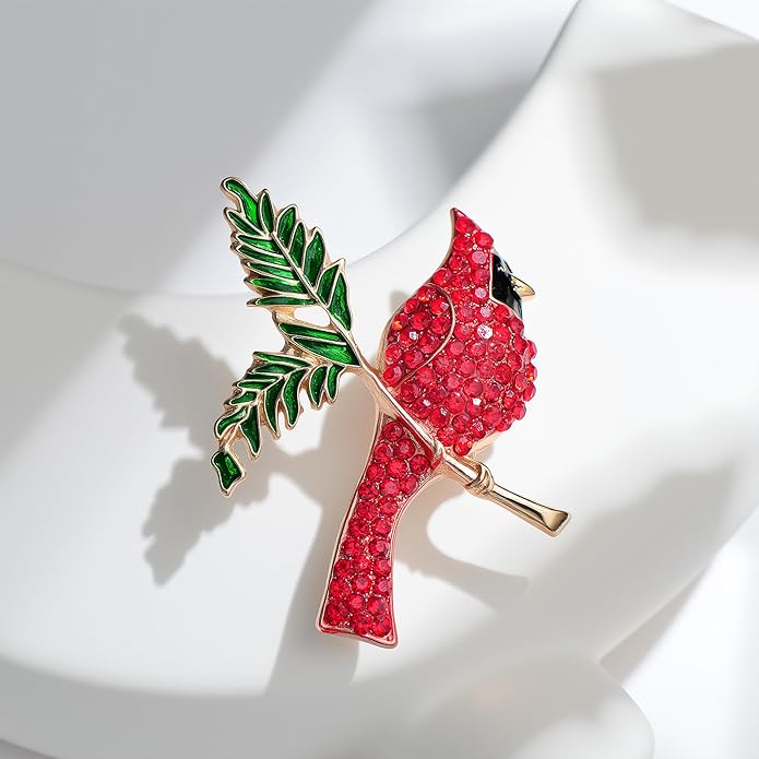 Soumimi Bird Theme Brooch Pin Cute Bird Animal Brooches Accessories Christmas Birthday Gift for Women