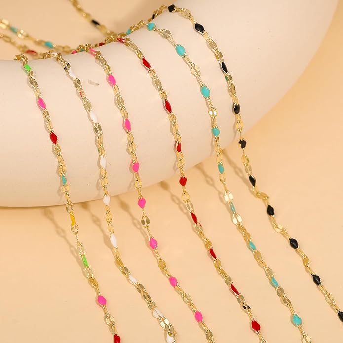 Gold Necklaces for Women Trendy, 14K Gold Plated Dainty Lip Chain Simple Choker Hypoallergenic Waterproof Boho Necklace Fashion Accessories Summer Jewelry for Women Gifts