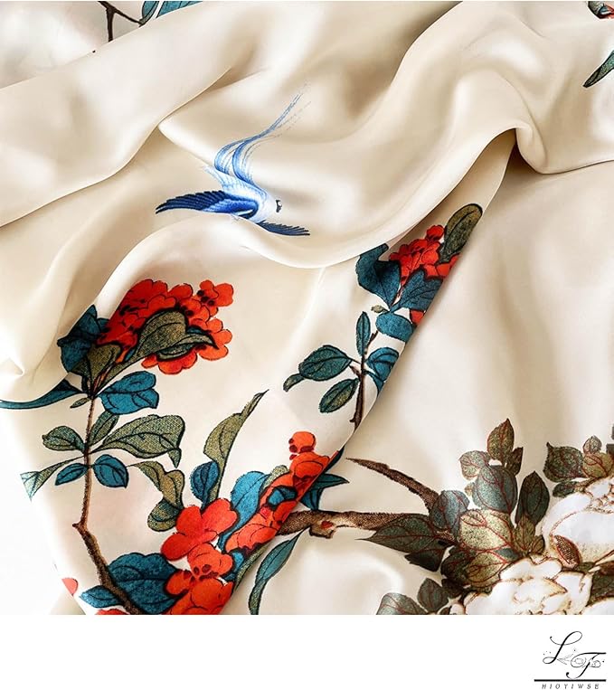 Hioyiwse Shawl Scarf For Women Lightweight Scarves Floral Pattern Formal Evening Dressesformal Shawl Summer Wraps