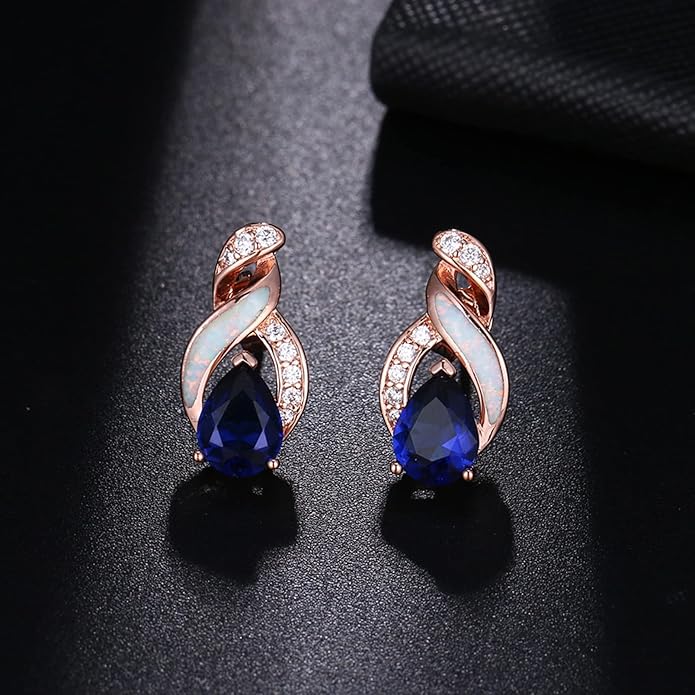 Hermosa Jewelry Sets Australian Created Opal Necklace Earrings Mother's Day Gifts Jewelry for Mom