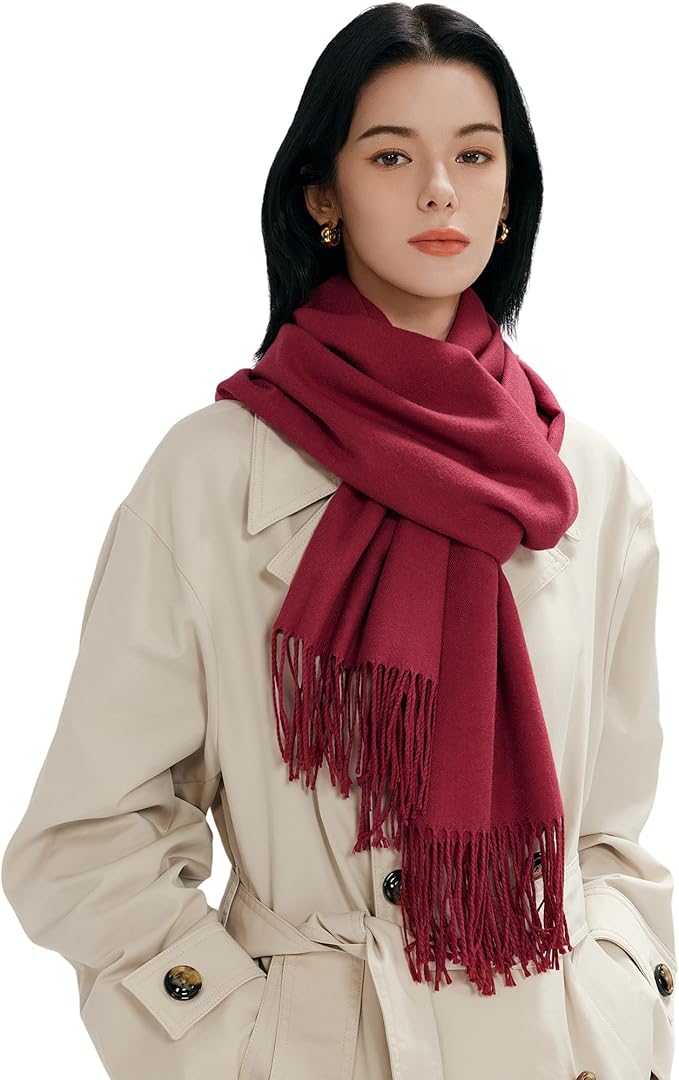 maamgic Women's Winter Scarf Soft Warm Scarf for Women Cozy Shawl Wraps for Women Lightweight Pashmina Style Wrap