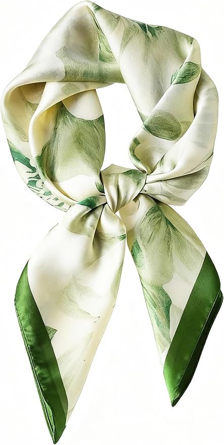 Hioyiwse Satin Bandanas Head Scarf For Women Hair Scarves Accessories Lightweight Fashion Wrap Neck Silk Sleeping Headscarf