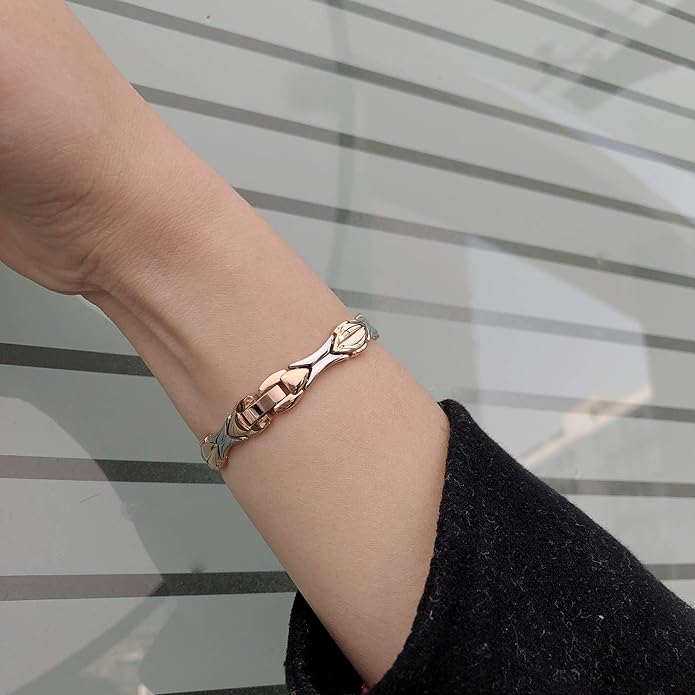 LinnaLove Fashion Shiny medical alert bracelet with Free Engraving Stainless steel Medical id bracelet for Women