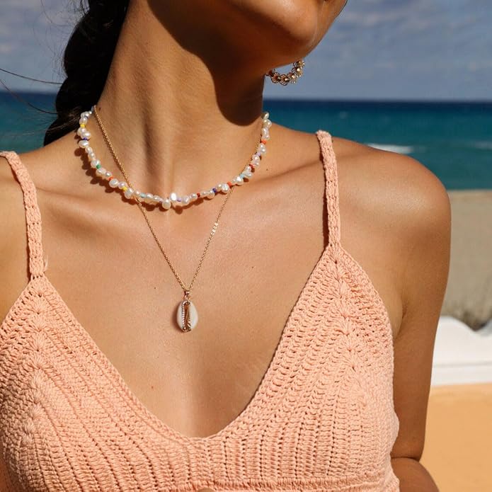 CANEVINKA 18K Gold Plate Coin Pendant Necklace for Women Dainty Compass Sunflower Necklaces Personalized Chain Layered Jewelry