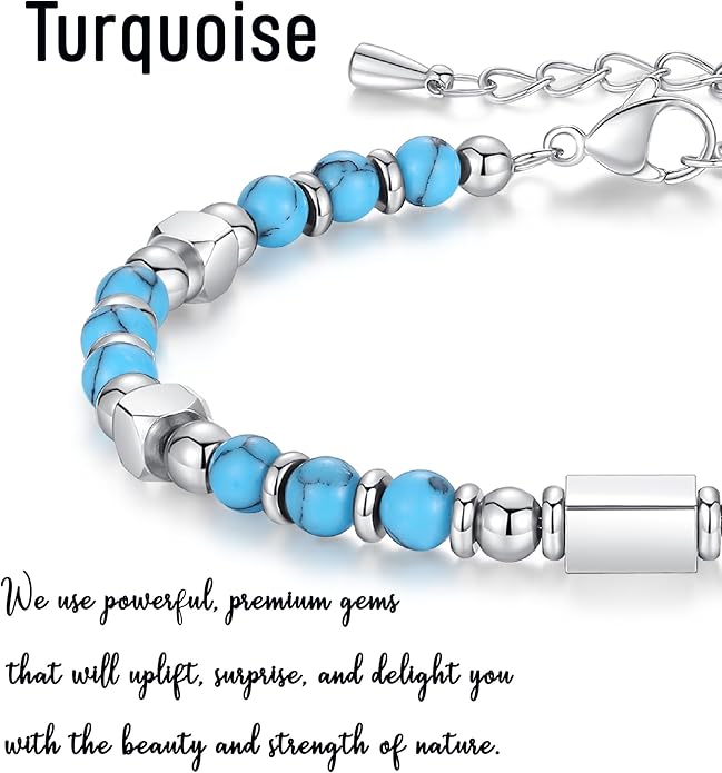 Tiny Gemstone Beaded Bracelets for Women Teen Girls, You are Awesome Jewelry Gifts for Women, Friends, Sister, Mom, Daughter...