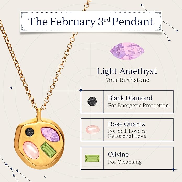 Birthdate 14k Gold Necklace for Women - 16-20in Adjustable 14 Karat Gold Chain with Lobster Clasp - Cadenas de Oro 14k Puro Para Mujer, Ladies Jewelry Birthstone