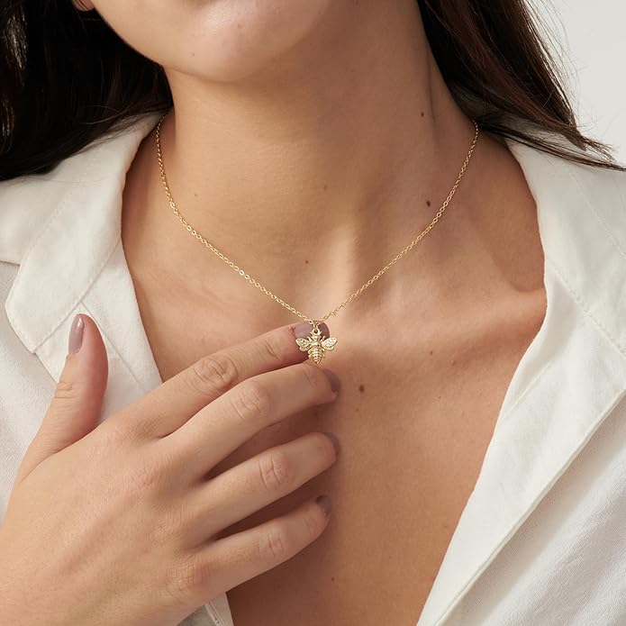Gold Necklace for Women-14K Gold Plated Bow,Dragon,Shell, Palm Tree, Seahorse, Conch Shell,Sardines, Cowboy Boot,Bat,Bunny Pendant Beachy Jewelry for Women Gifts