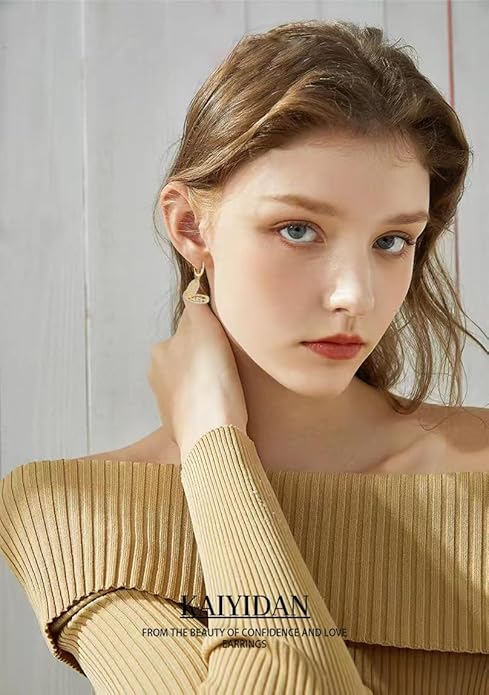 Silver/Gold Boho Dangle Statement Earrings for Women Trendy,Handmade Vintage Dainty Cute Long Drop Summer Earrings,fashion Accessories Jewelry Gifts