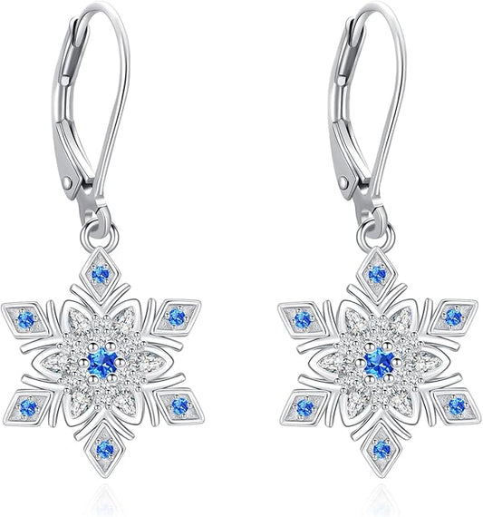 Black Cat/Turtle/Moonstone//Turquoise/Flower/Tree of Life Earrings Sterling Silver Cute Animal Leverback Dangle Earrings Jewelry Gifts