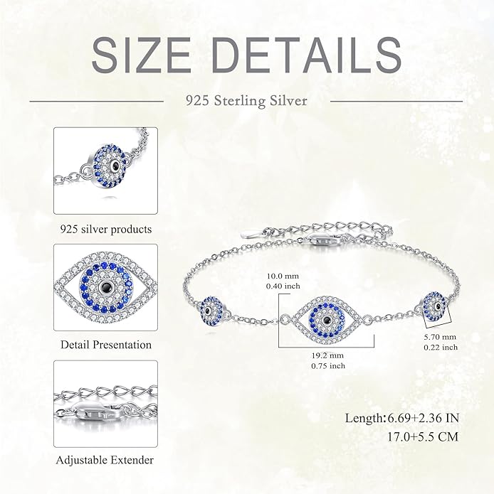 Mustard Seed Cross/Paw Print/Butterfly/Sunflower/Compass/Moss Agate Bracelet for Women 925 Sterling Silver Graduation Link Bracelet Jewelry for Women