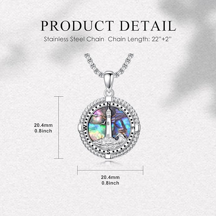 LEECCI Anchor Wave/Four Leaf Clover/Surfboard Necklace 925 Sterling Silver Anchor Pendant Jewelry Gift Graduation Gift for Men Women