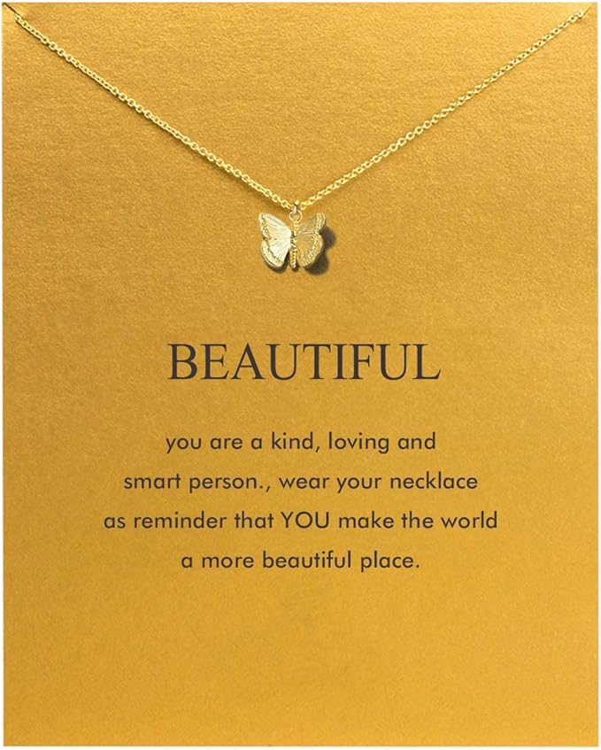 Hundred River Friendship Anchor Compass Necklace Good Luck Elephant Pendant Chain Necklace with Message Card