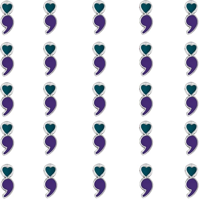 Suicide Awareness and Prevention Pin - Bulk Packs - Variety Pack of Teal & Purple Ribbon Pin Perfect for Support Groups, Gift-Giving and Fundraising
