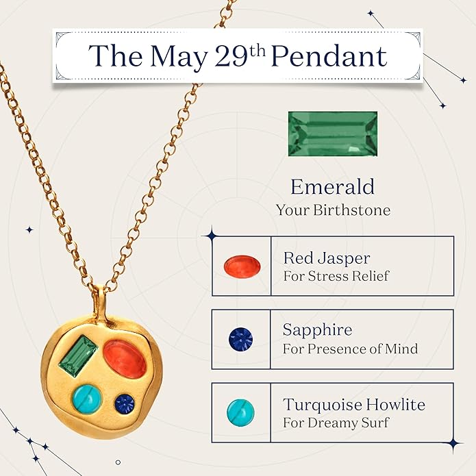 Birthdate 14k Gold Necklace for Women - 16-20in Adjustable 14 Karat Gold Chain with Lobster Clasp - Cadenas de Oro 14k Puro Para Mujer, Ladies Jewelry Birthstone