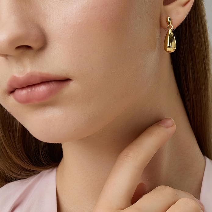 Green Crystal huggie gold hoop earrings for women Girls,14K Gold Plated with 925 Sterling Silver Post color Cubic Zirconia dainty cute Earrings| CZ Stud Earring