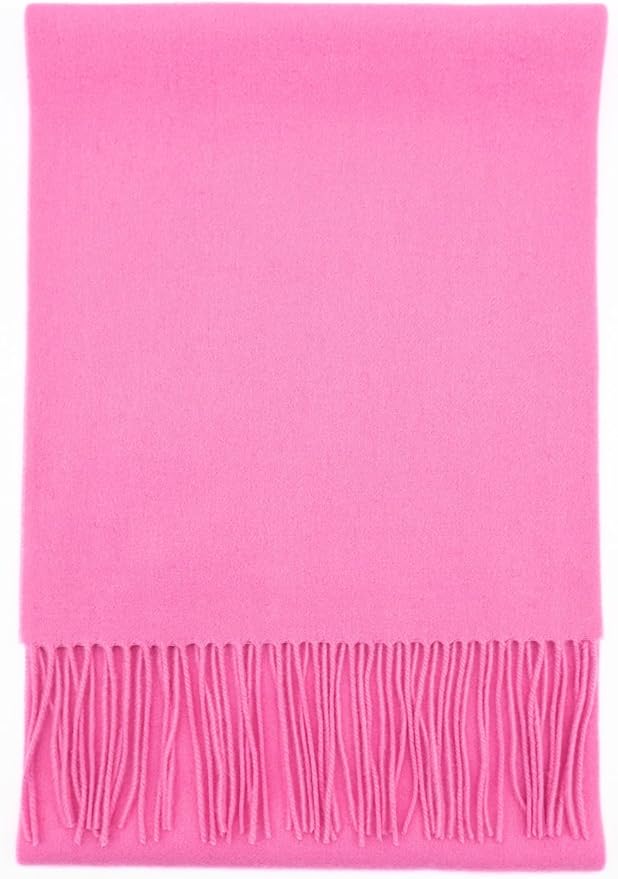 Alashan Cashmere Ultra-Fine Merino Wool and Cashmere Blend Woven Scarf -Luxe fabric-Lightweight- 72" x 12"