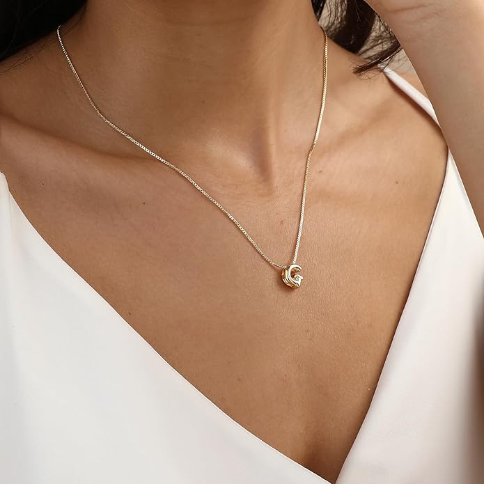 Bubble Gold Letter Necklace for Women, 14k Gold Plated Balloon Initial Necklace, Dainty Gold Necklace for Women, Personalized Bubble Pendant Name Necklace, Fashion Accessories Trendy Jewelry