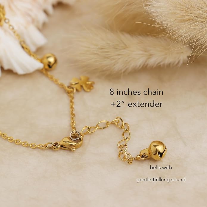 Dainty Gold Shell Pearl Charm Ankle Bracelet for Women Trendy non-Tarnish Adjustable Anklet Summer Beach Fashion Jewelry Gift