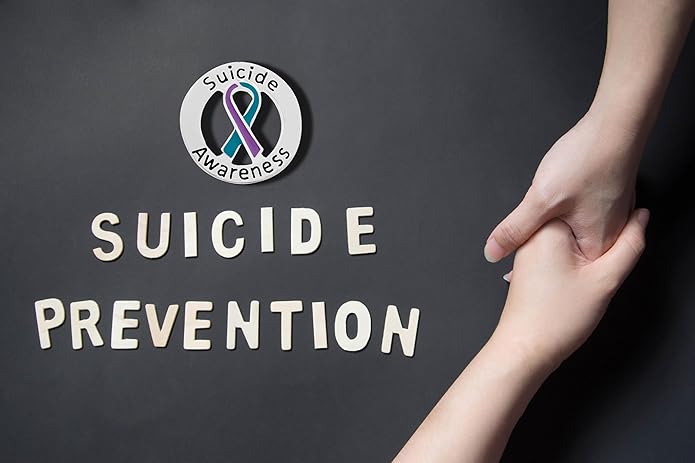 Suicide Awareness and Prevention Pin - Bulk Packs - Variety Pack of Teal & Purple Ribbon Pin Perfect for Support Groups, Gift-Giving and Fundraising