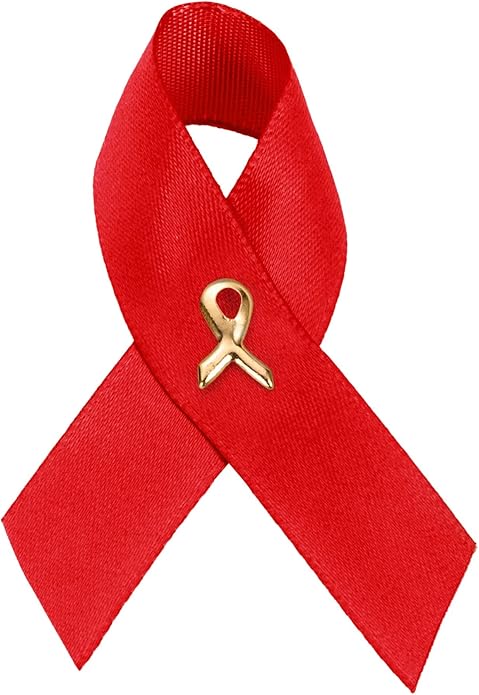 1/2/5/10/25/50/100pcs Satin Awareness Ribbon Pins (Pick your color), for Cancer & Disease Awareness, Bulk Quantities for Fundraising, Events, Gift Giving