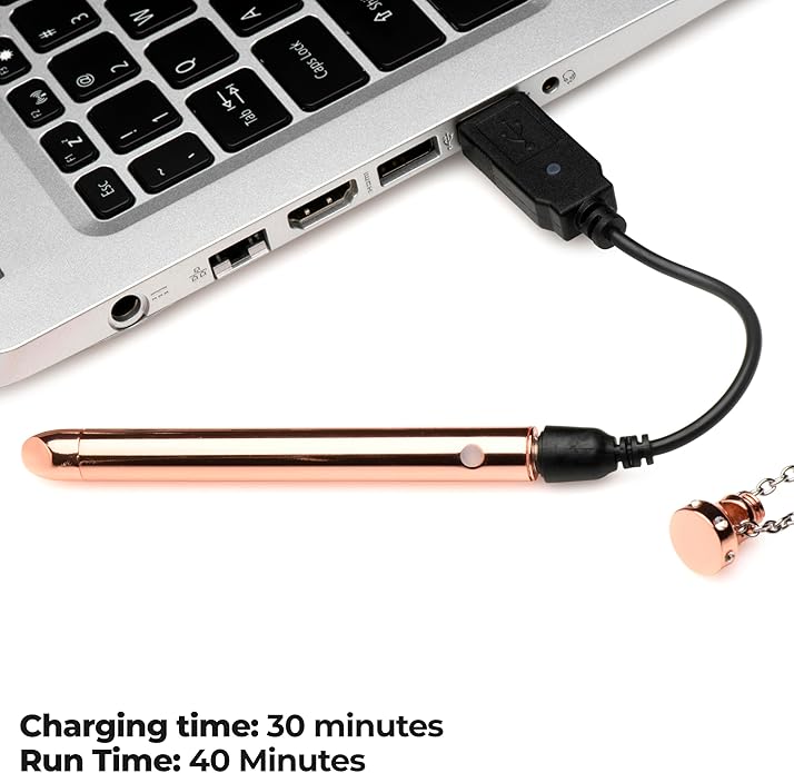 Charmed Silver 7X Vibrating Y Necklace for Women, Sexy Silver Bar Pendant with Chain Necklace, Rechargeable 2-in-1 Necklace Jewelry with Rhinestones