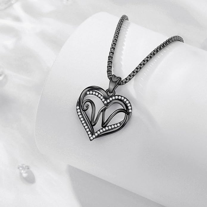 INFUSEU Unique Initial Necklaces for Women Girls Small Heart Letter Jewelry, Meaningful Personalized Gifts
