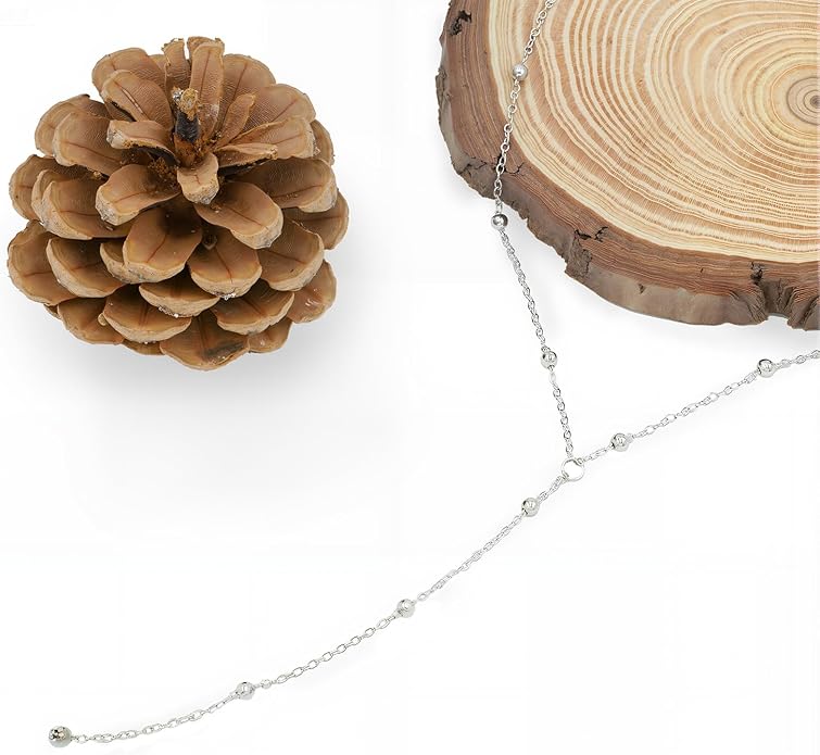 14K Gold Plated Y Necklace for Women – Dainty Lariat Long Pendant Chain, Layered Drop Necklace for V Neck Dress, Simple Sexy Cleavage Jewelry Gifts for Women