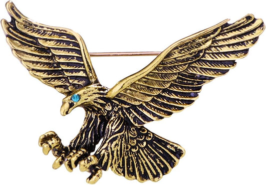 HETICA Vintage Animal Dragon Skull Wolf Crown Lion Brooch for Men Women Suit Tie Dress Lapel Pin Fashion Jewelry