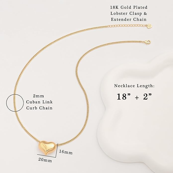 Aobei Pearl 18K Gold Plated Paperclip Chain Choker Satellite Chain Freshwater Cultured Biwa Pearl Pendant Necklace Dainty Jewelry for Women