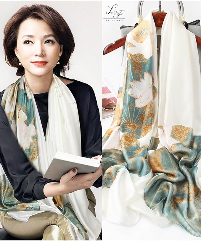 Hioyiwse Shawl Scarf For Women Lightweight Scarves Floral Pattern Formal Evening Dressesformal Shawl Summer Wraps