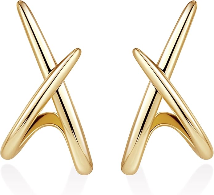 Gold Stud Earrings for Women Trendy, Simple Minimalist Gold Stud Earrings, Dainty Simple Earring for Women‘s Fashion Gifts