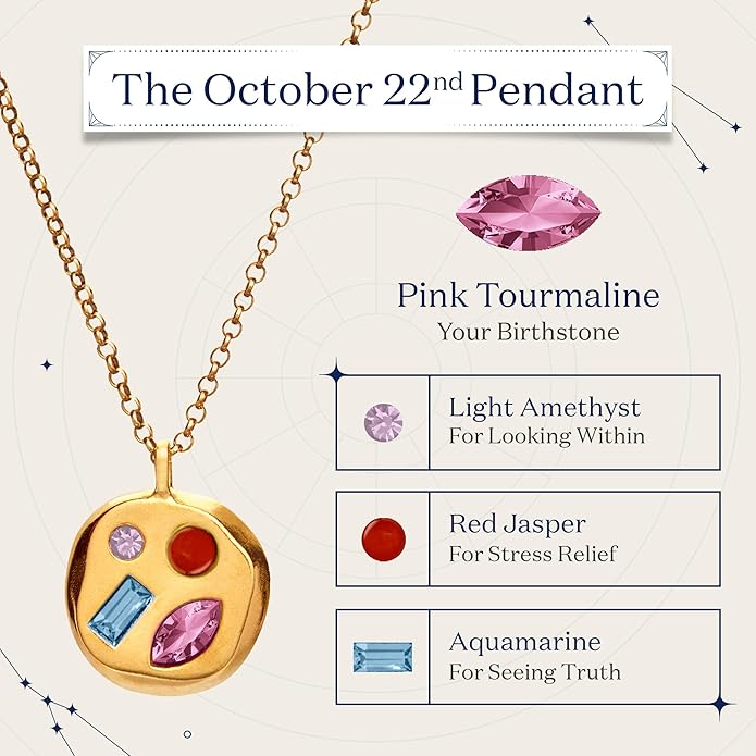 Birthdate 14k Gold Necklace for Women - 16-20in Adjustable 14 Karat Gold Chain with Lobster Clasp - Cadenas de Oro 14k Puro Para Mujer, Ladies Jewelry Birthstone