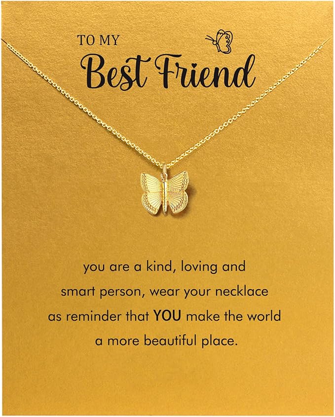 Hundred River Friendship Anchor Compass Necklace Good Luck Elephant Pendant Chain Necklace with Message Card