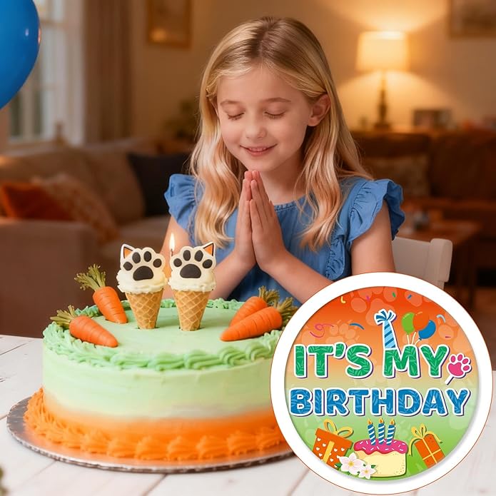 Reynard Theme It’s My Birthday Pins, 2.28in/5.8cm Cartoon Theme Badge Happy Birthday Button Brooch Outfit Decorations for Party Celebration