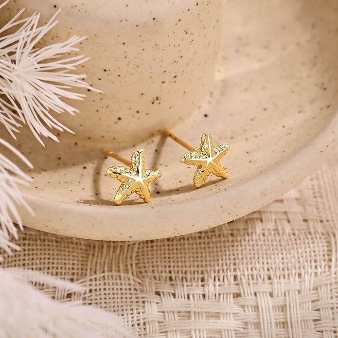 Freekiss Gold Chain Studs Earrings for Women Trendy: Hypoallergenic 14K Gold Plated Dangle Earrings Dainty Small Long Chain Earring Set Fashion Gold Jewelry for Women