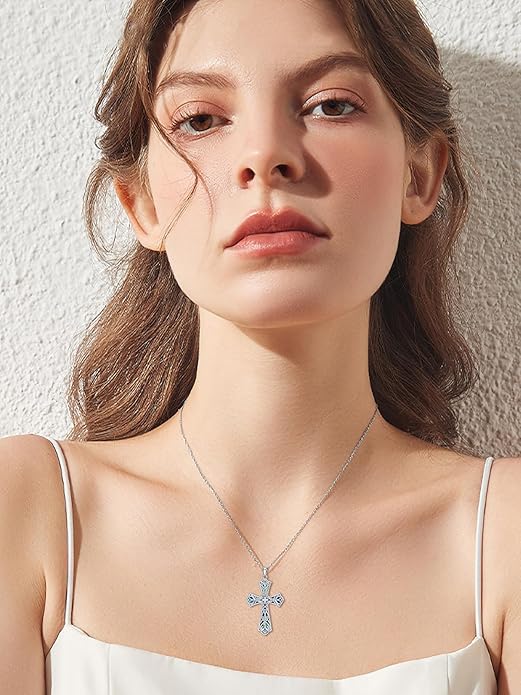 Seiyang 925 Sterling Silver Mustard Seed/Cross/Star of David/Triquetra Trinity Knot/Celtic/Claddagh Necklace Christian/Irish Jewelry Gifts for Women Mom Her