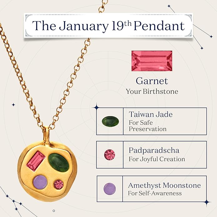 Birthdate 14k Gold Necklace for Women - 16-20in Adjustable 14 Karat Gold Chain with Lobster Clasp - Cadenas de Oro 14k Puro Para Mujer, Ladies Jewelry Birthstone
