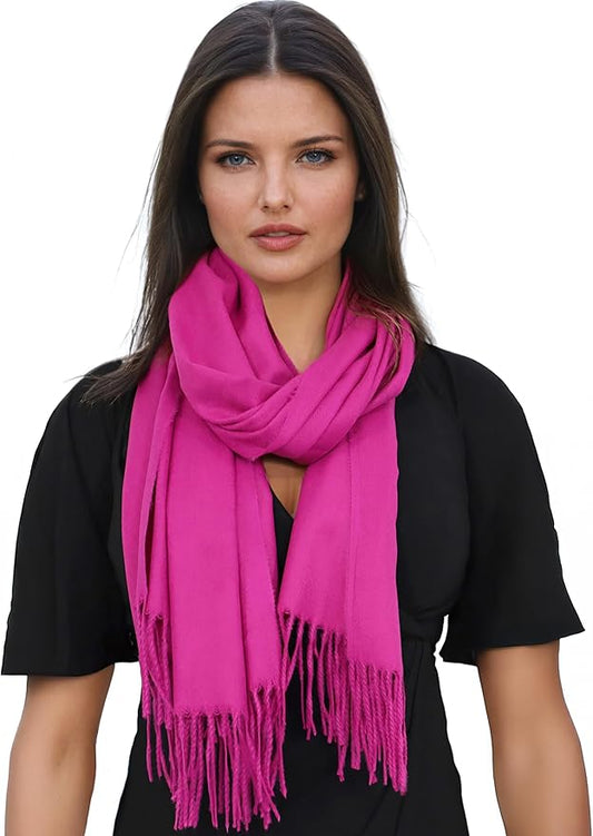 Ocomfly 100% Pashmina Scarf for Women - Premium Womens Scarves - Gift Boxed - Shawls or Wraps - Ultra Soft and Warm