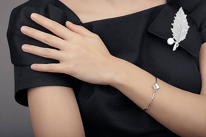 Touchstone Indian Bollywood Handcrafted Designer Jewelry Brooch Lapel Pin in Gold Or Silver Tone for Women.