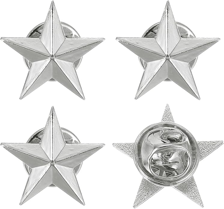 uxcell Star Lapel Pins, Award Pins Star Badge for Men Women Backpacks Hats Jackets Costume Accessories