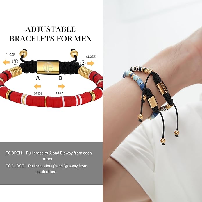 Gold-Plated Bracelets for Men 18K Gold Plated Franco Link Chain Stainless Steel Bracelet Adjustable Bracelet Mens Jewelry Birthday Gift