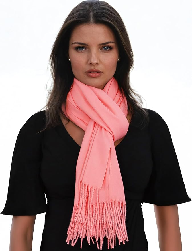 Ocomfly 100% Pashmina Scarf for Women - Premium Womens Scarves - Gift Boxed - Shawls or Wraps - Ultra Soft and Warm