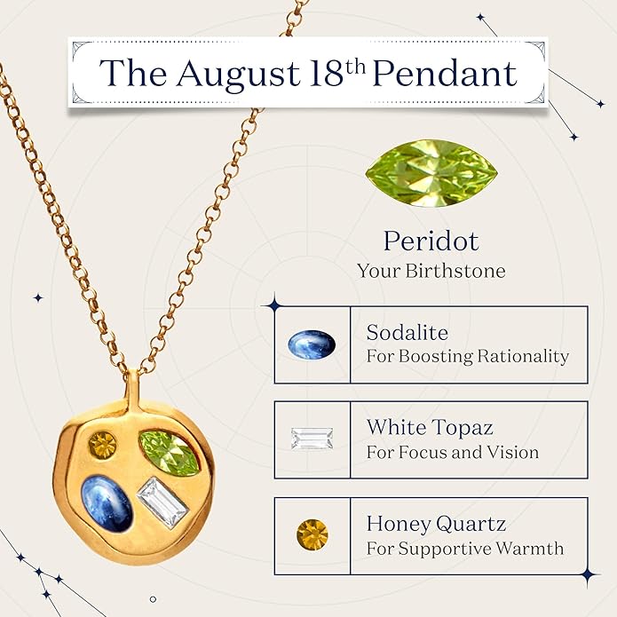 Birthdate 14k Gold Necklace for Women - 16-20in Adjustable 14 Karat Gold Chain with Lobster Clasp - Cadenas de Oro 14k Puro Para Mujer, Ladies Jewelry Birthstone