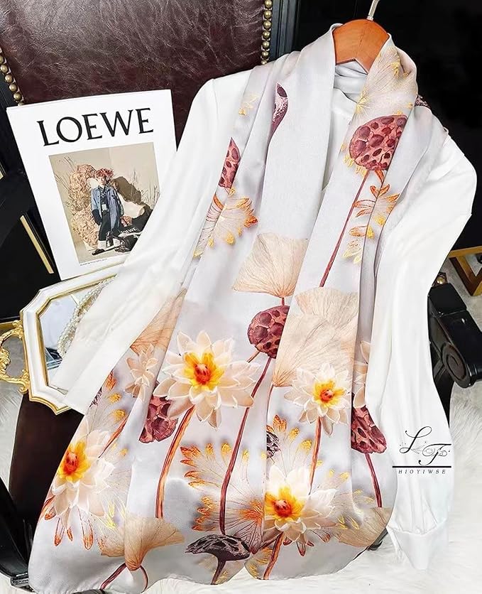 Hioyiwse Shawl Scarf For Women Lightweight Scarves Floral Pattern Formal Evening Dressesformal Shawl Summer Wraps