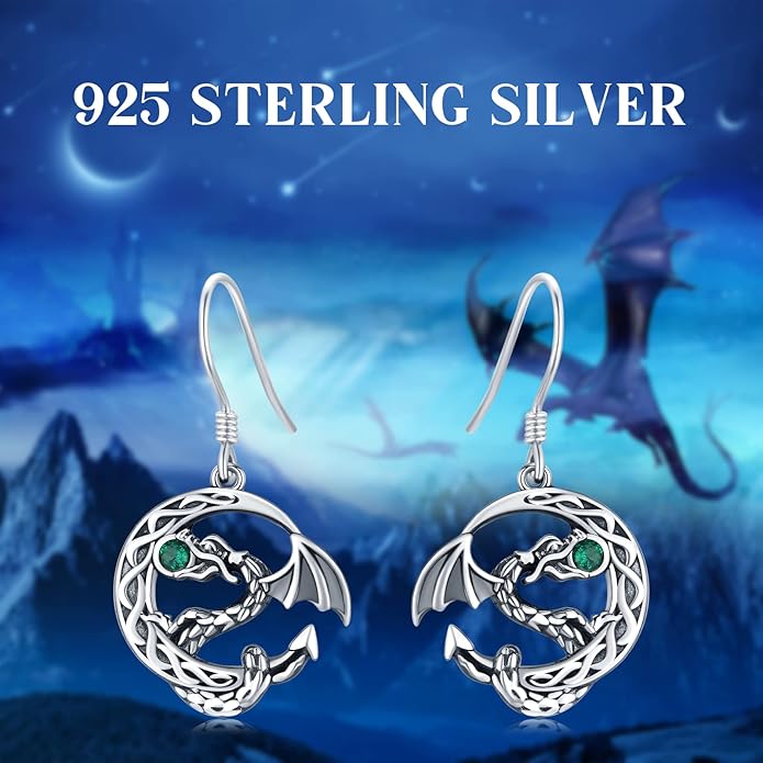 925 Sterling Silver Animals and Plants Dangle Drop Earrings for Women Hypoallergenic Gift for Women Mom Wife Her, Mother’s Day, Birthday, Anniversary