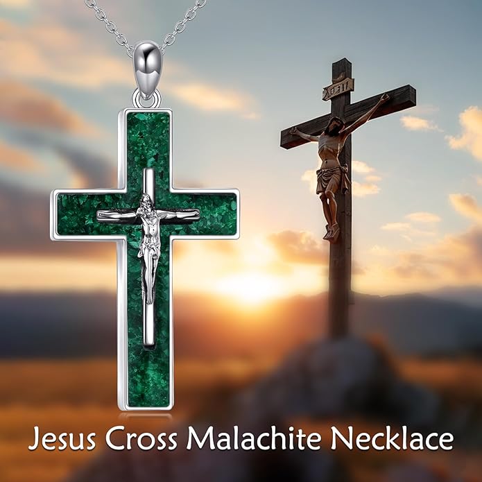 YFN Cross Necklace Sterling Silver Religious Cross Pendant Jewelry Christian Gifts for Women Men